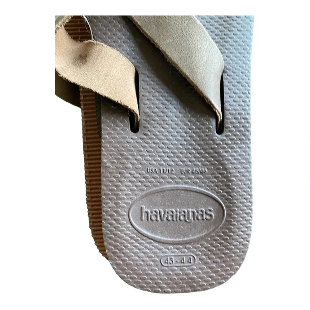NWT Havaianas brown thong rubber flip flop size 43 44